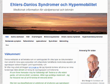 Tablet Screenshot of hypermobilitet.se